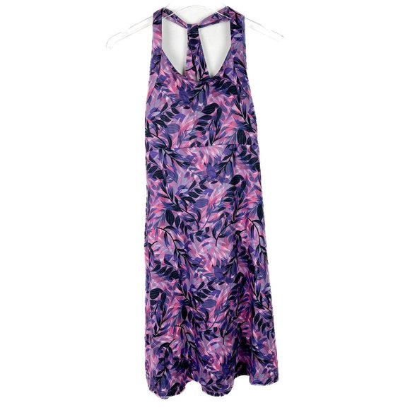 Kyodan Dresses & Skirts - NWT Kyodan Outdoor Racerback Athletic Dress Leaves Mini Purple Size Small S NEW